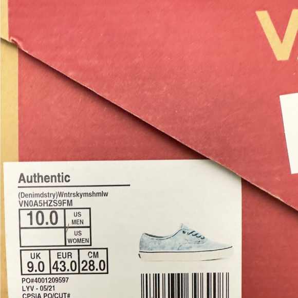 Vans authentic size 10 - Picture 6 of 7